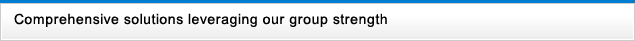 Comprehensive solutions leveraging our group strength