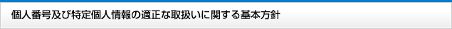 �l�ԍ��y�ѓ���l���̓K���Ȏ戵���Ɋւ����{���j�ɂ���