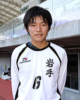 準優勝した岩手県選抜 白岩信太選手